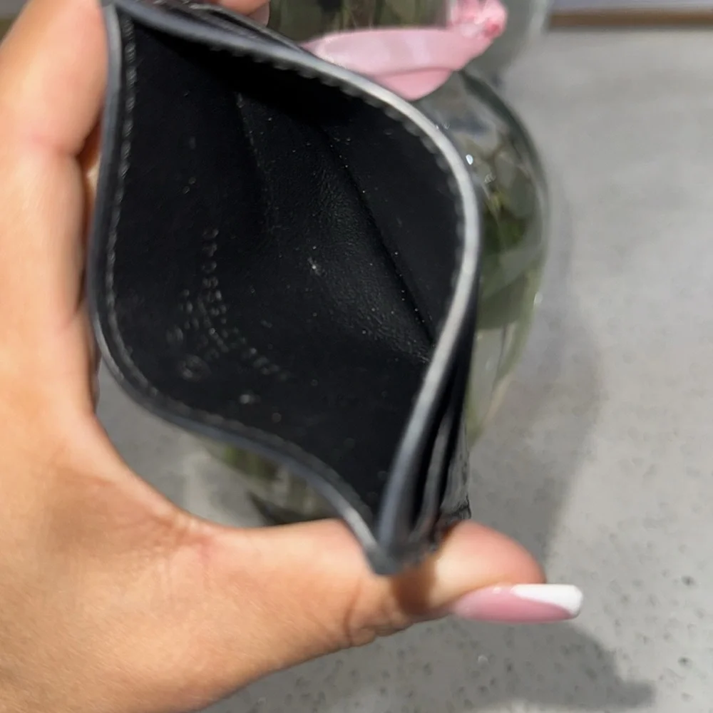 🖤Gucci Leather GG Web Print Cardholder